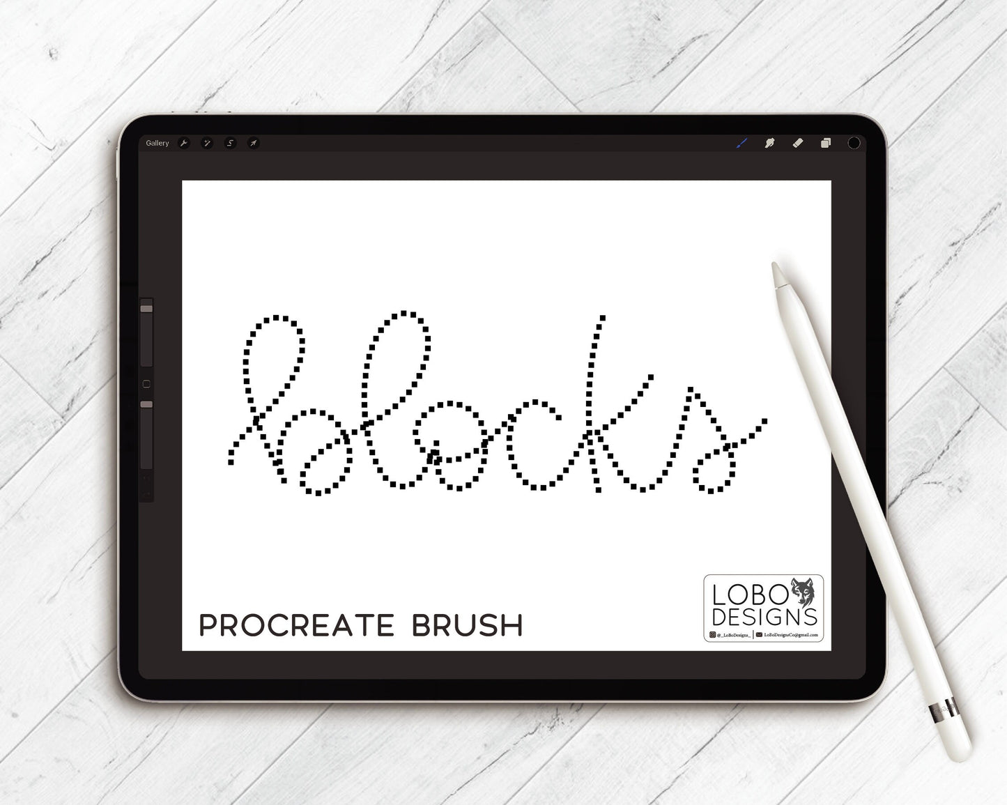 Procreate Brush — LoBo Blocks